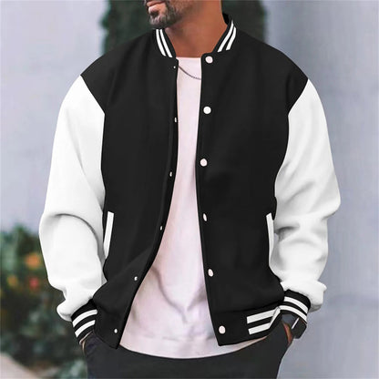 Chaqueta Varsity Estilo Retro Hombre Invierno - Vestiria