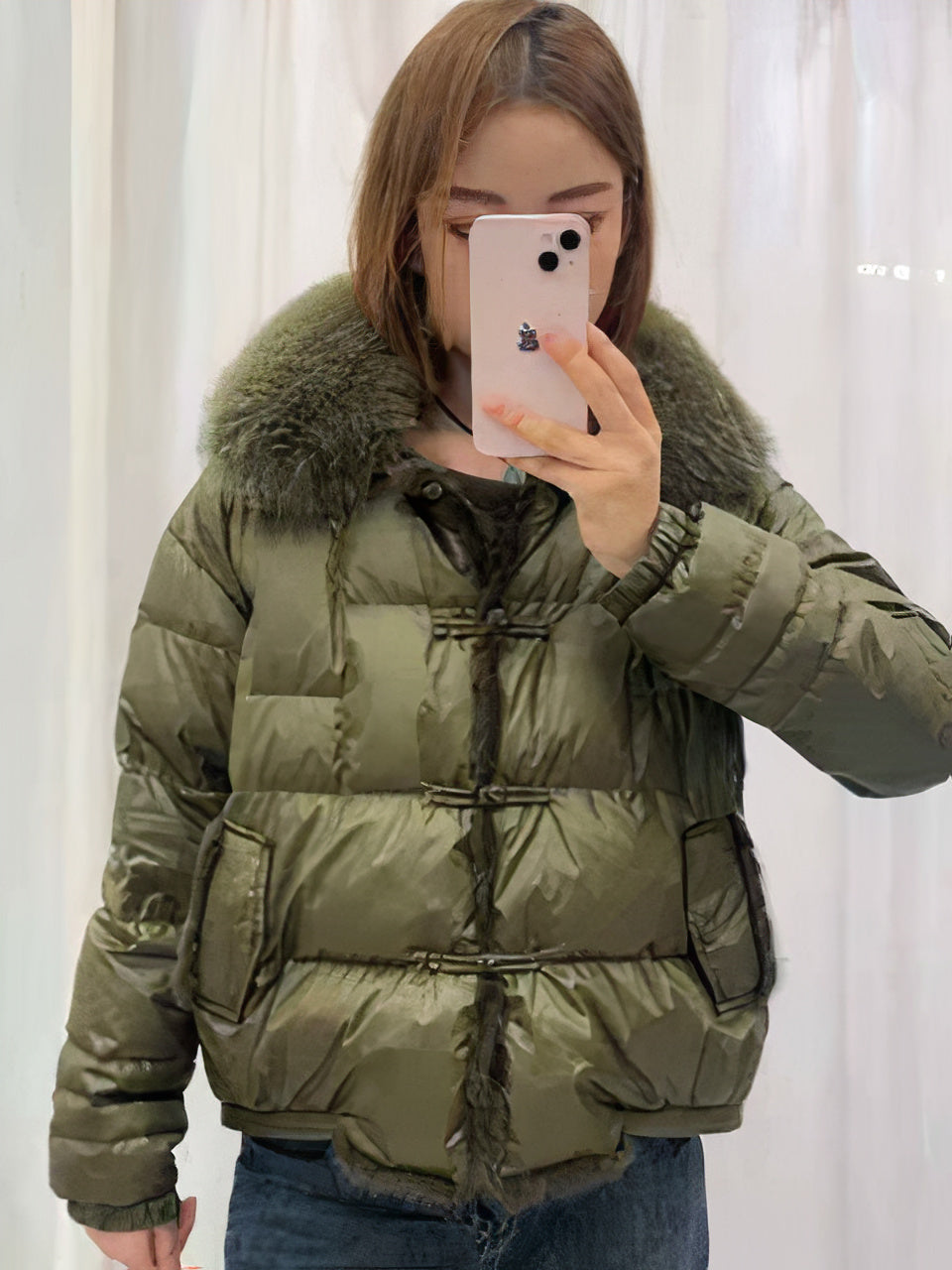 Abrigo Invierno Mujer Acolchado Cálido