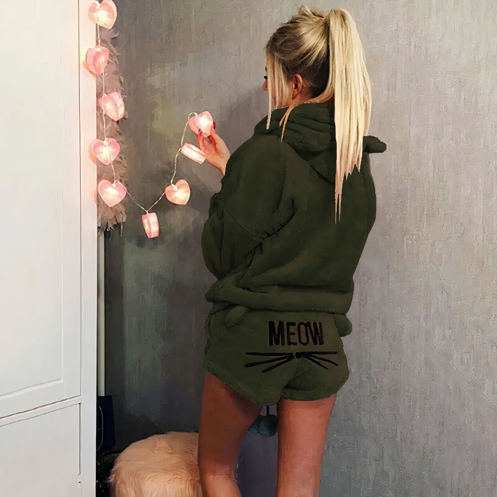 Pijama y Pantalón Corto Conjunto Cálido - Vestiria