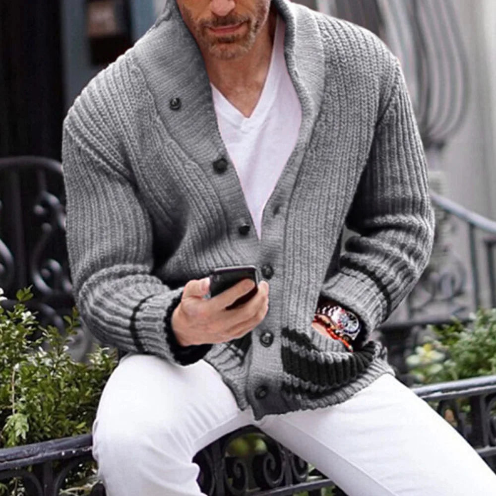 Cárdigan Hombre Abierto Cálido Invierno - Vestiria