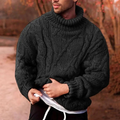 Sudadera de punto cálido con cuello alto