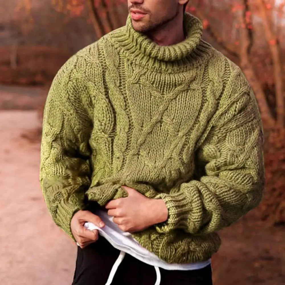Sudadera de punto cálido con cuello alto - Vestiria