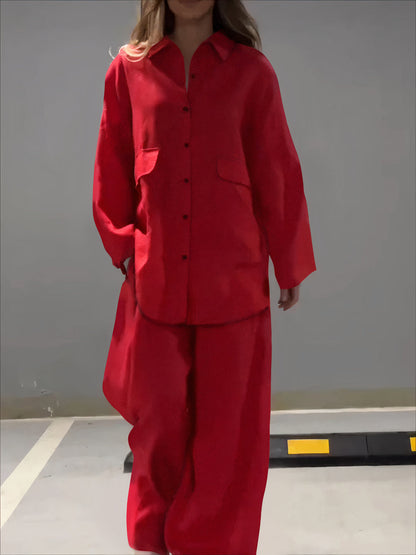 Polo y pantalón de invierno cálido y cómodo