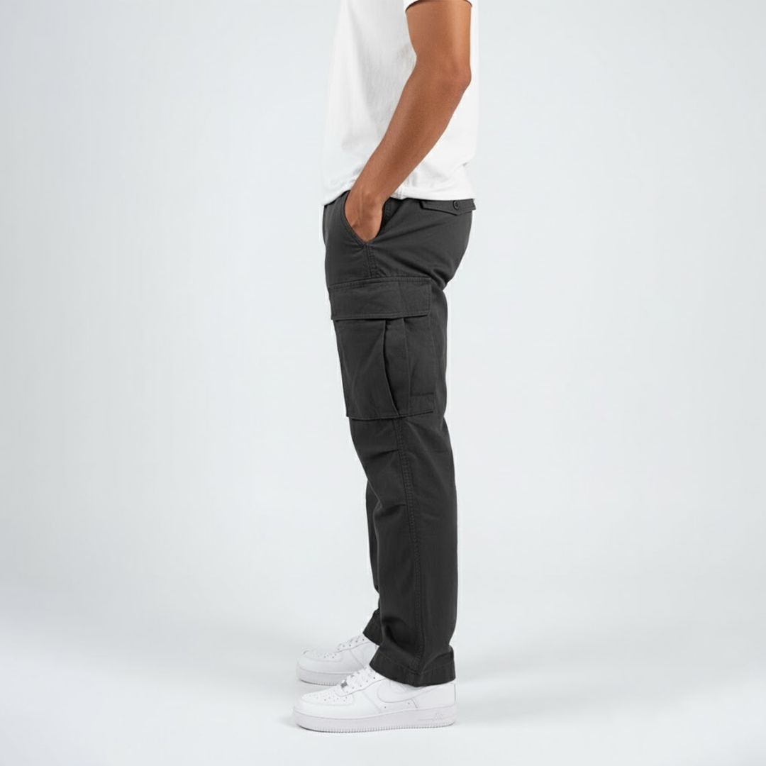 Pantalones Chinos anchos con bolsillos prácticos - Vestiria