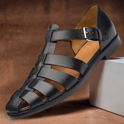 Sandalias Cuero Hombre Elegantes Verano