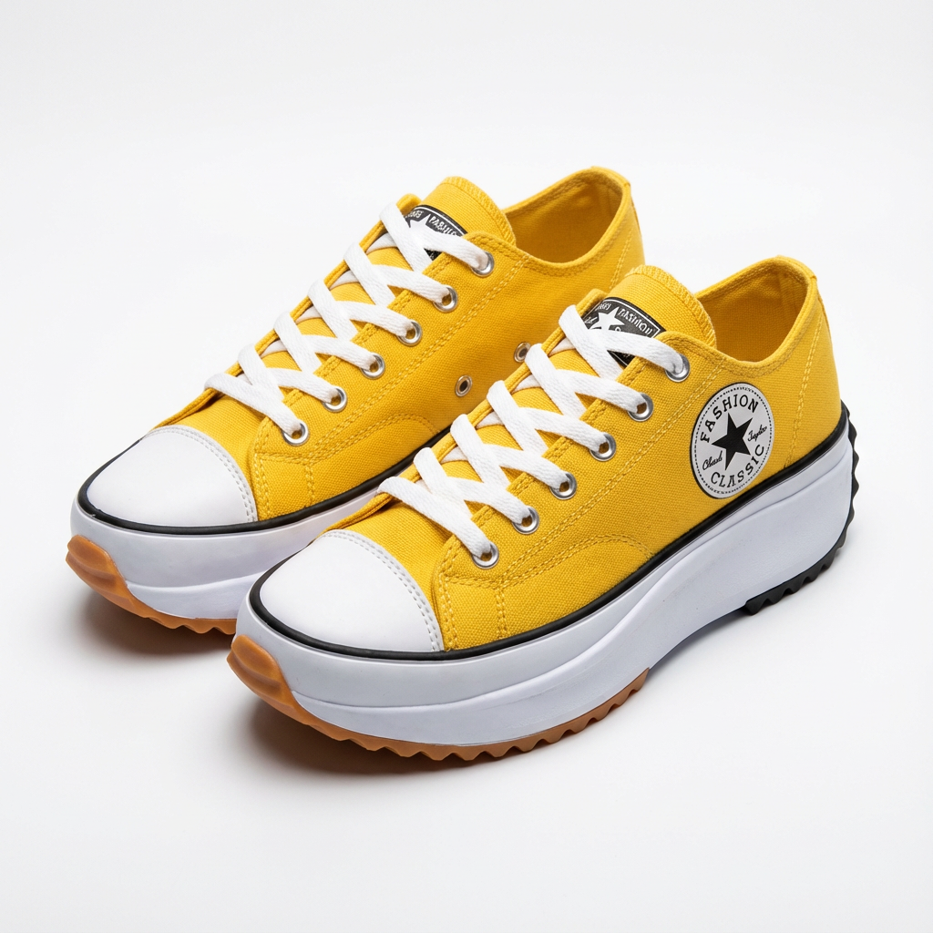 Zapatillas Plataforma Mujer con Cordones Altas