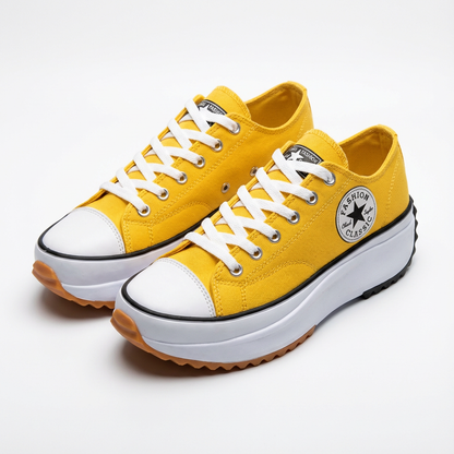 Zapatillas Plataforma Mujer con Cordones Altas
