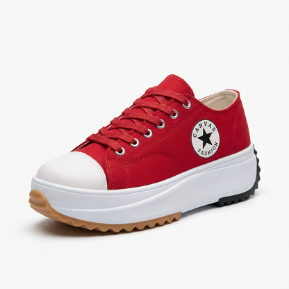 Zapatillas Plataforma Mujer con Cordones Altas