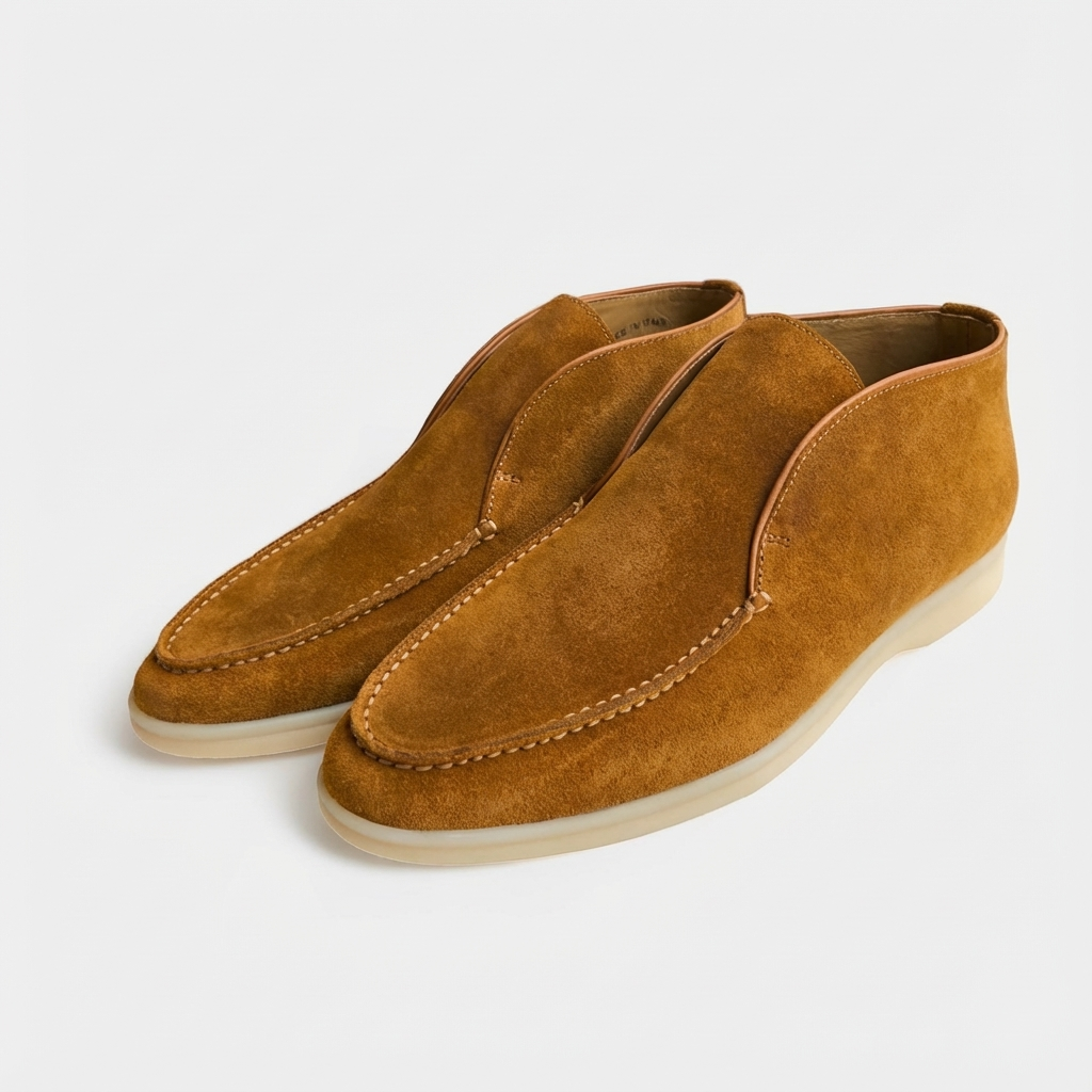 Botas Chukka Hombre sin Cordones Tobillo Alto