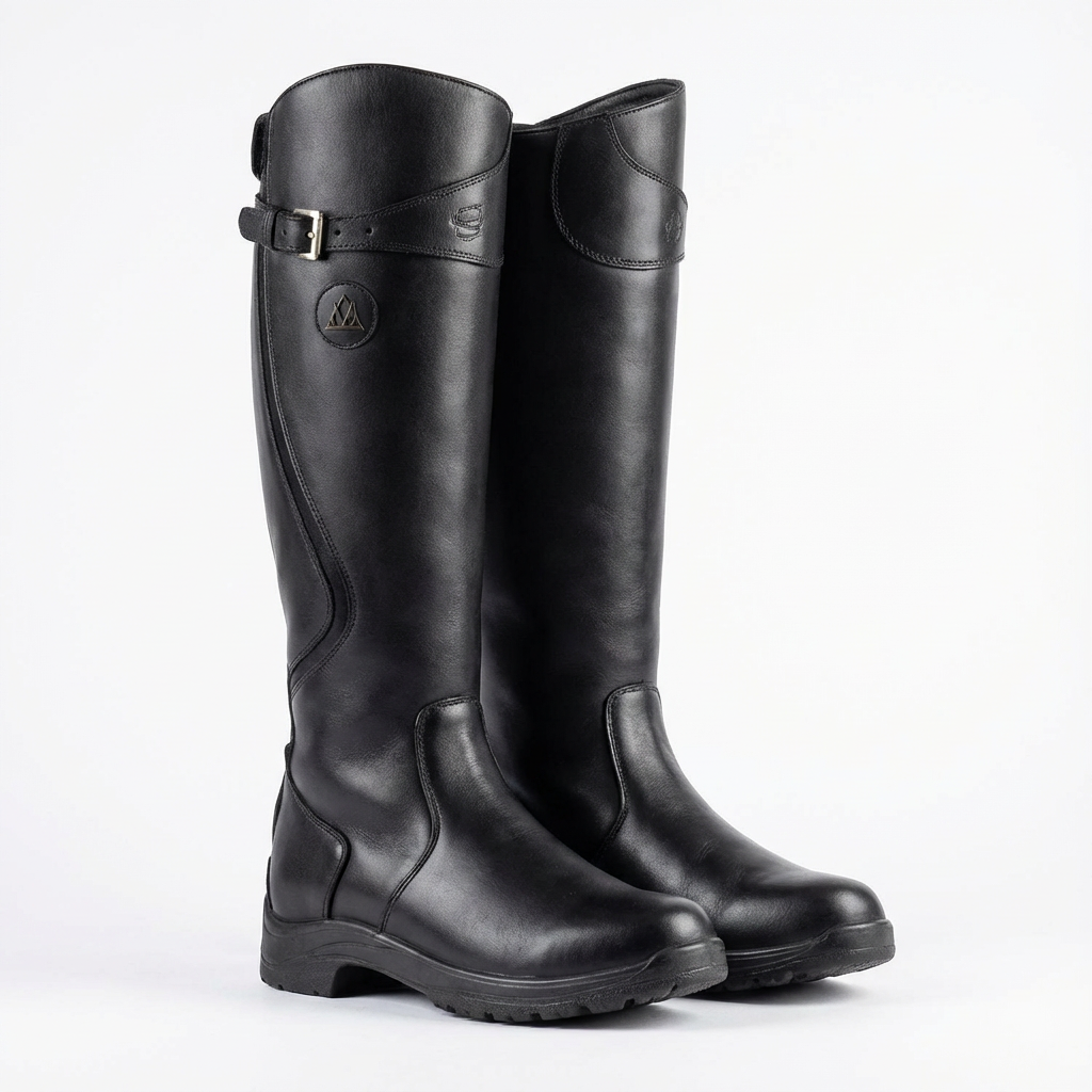 Botas Mujer Altas Hebilla Rodilla Cabalgata