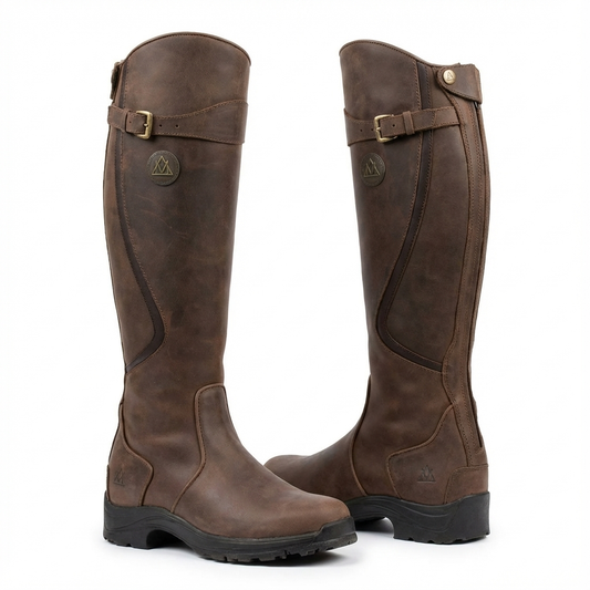 Botas Mujer Altas Hebilla Rodilla Cabalgata - Clara Moda