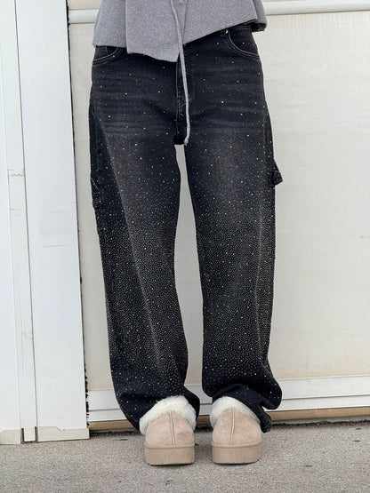 Pantalones Vaqueros Mujer Elegantes Corte Amplio