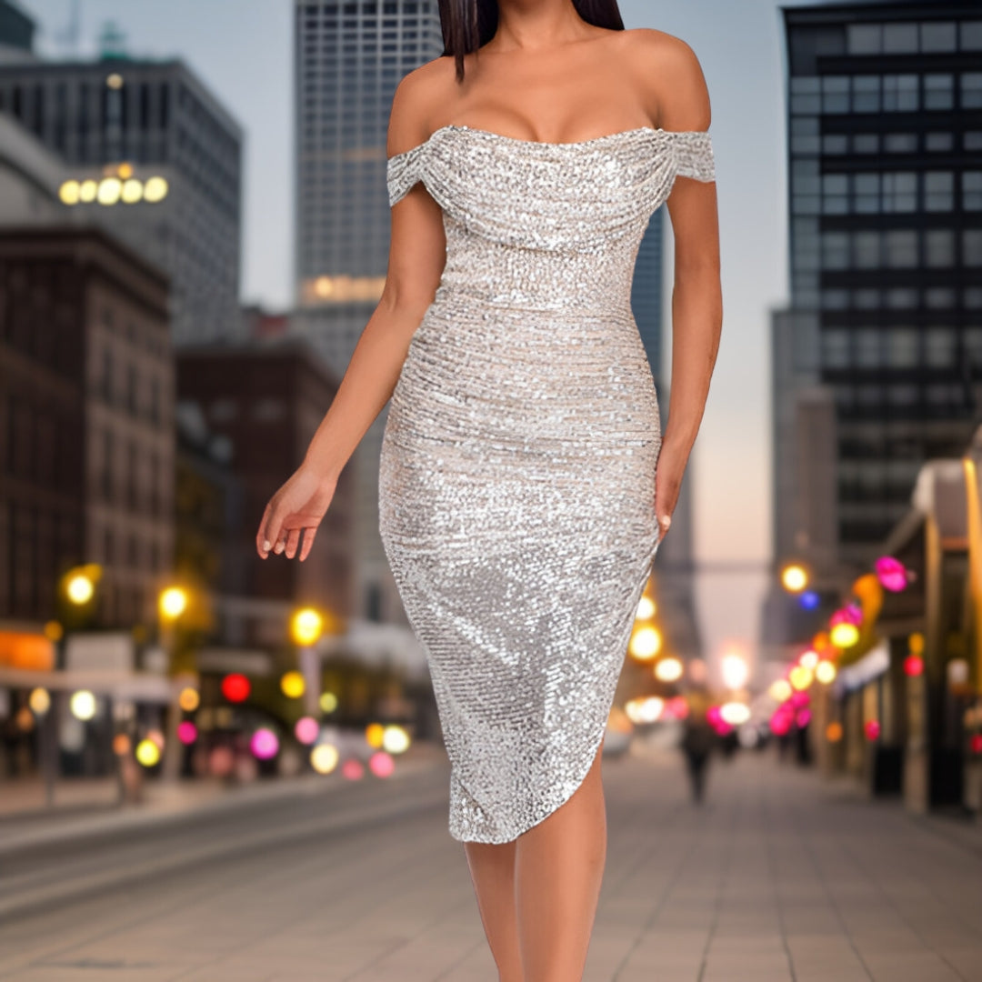 Vestido Cintura Alta Chic - Vestiria
