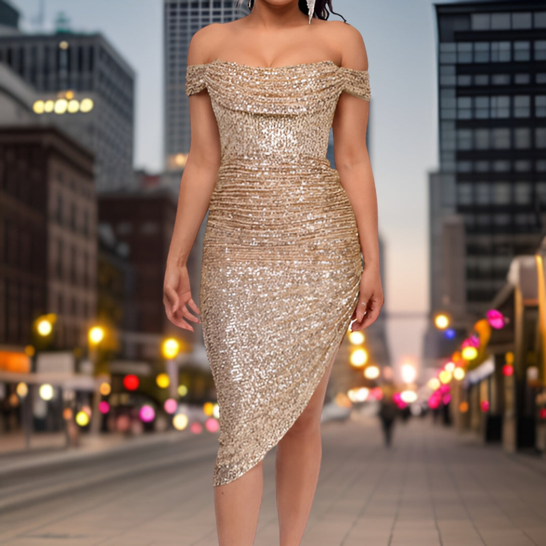 Vestido Cintura Alta Chic