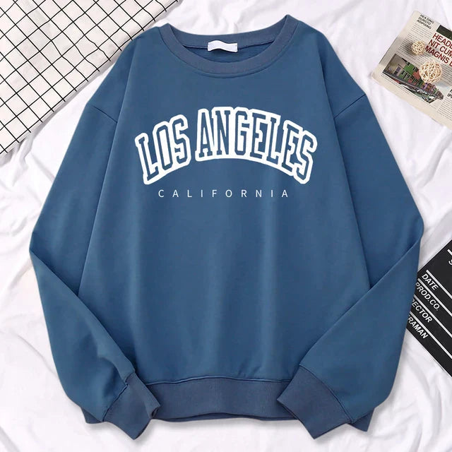 Sudadera mujer grande cuello redondo forro suave