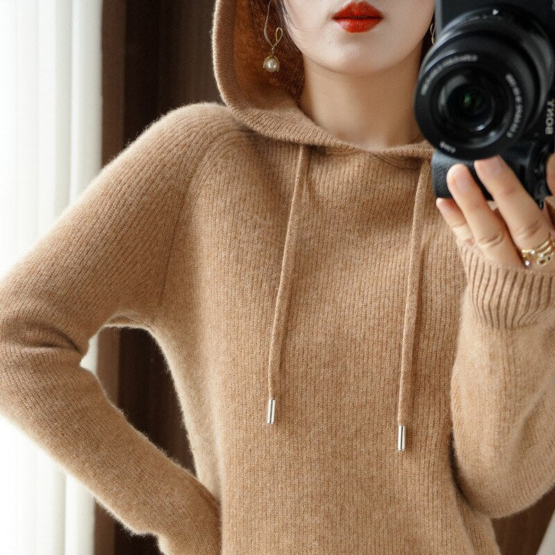 Sudadera Mujer Capucha Manga Larga Cálido