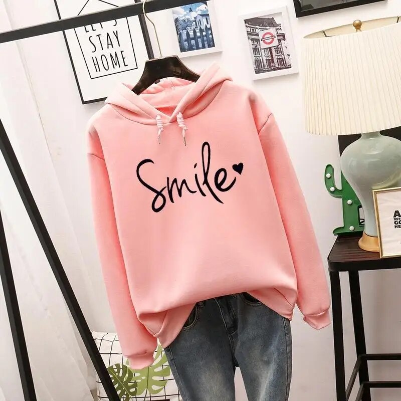 Sudadera Mujer Capucha Estampado Fashion