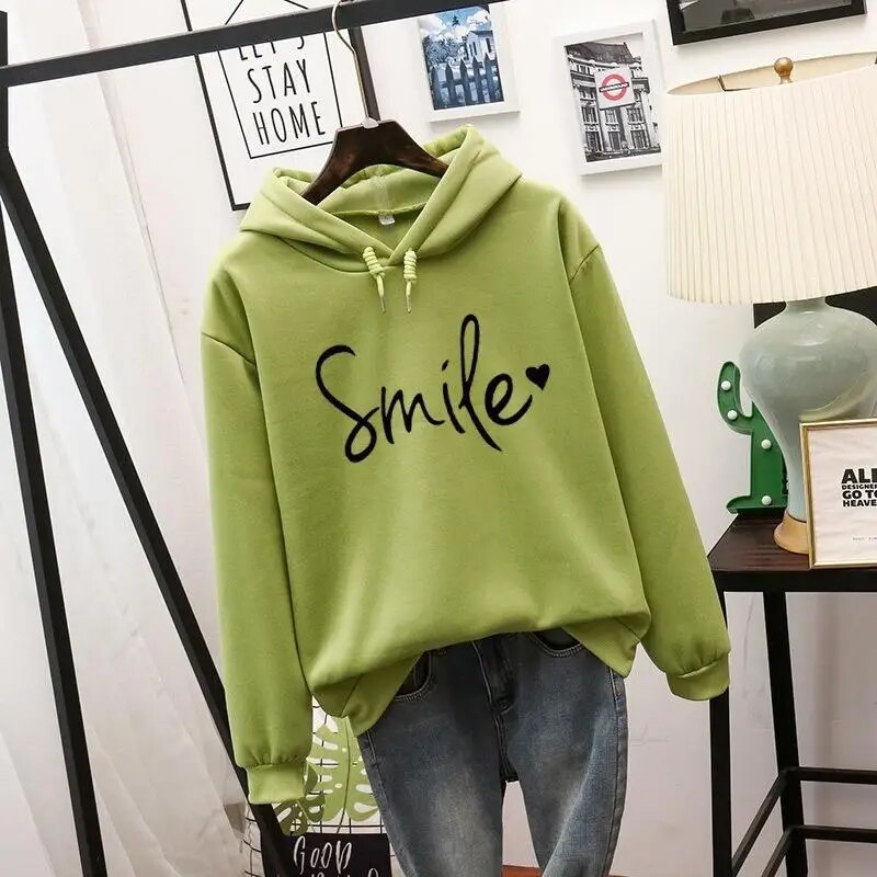 Sudadera Mujer Capucha Estampado Fashion