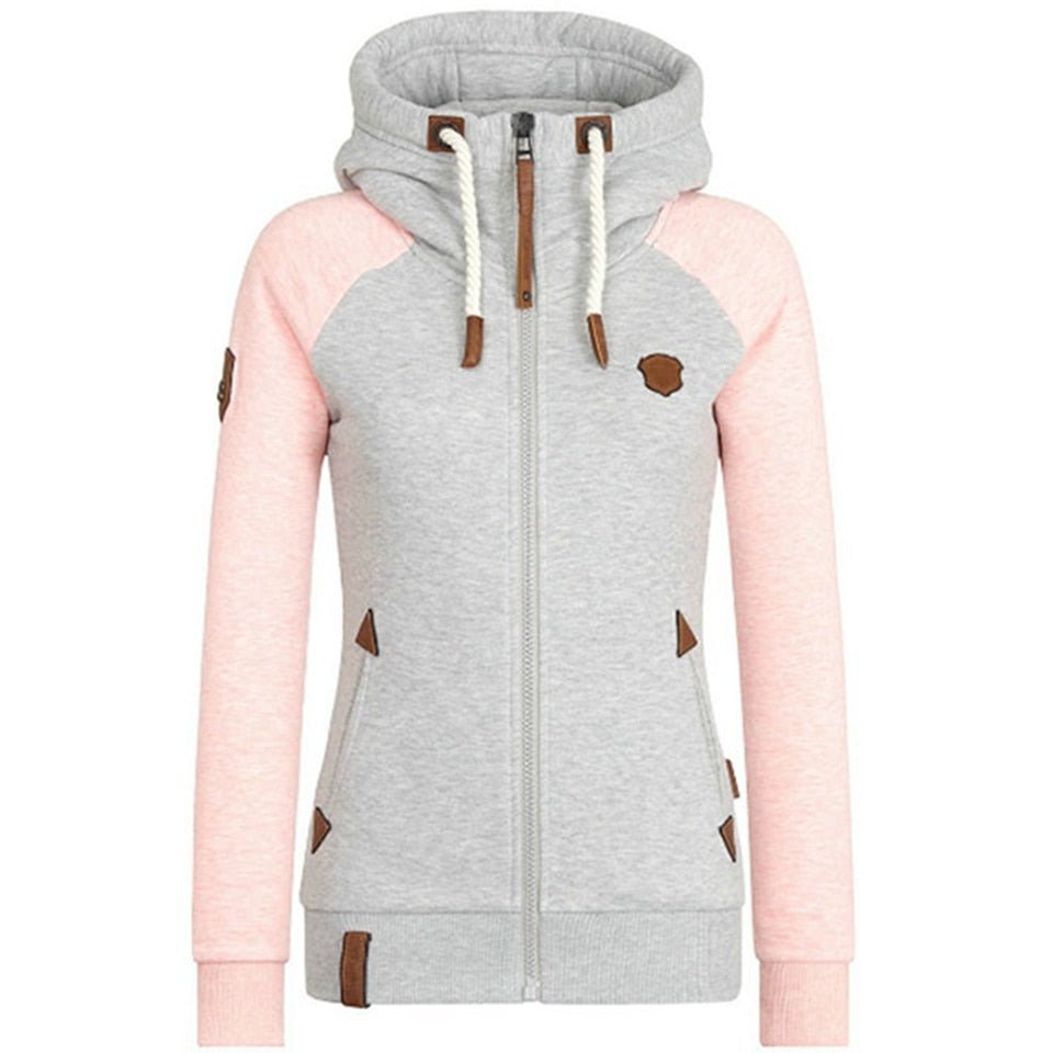 Sudadera Mujer Cremallera Cómoda Casual
