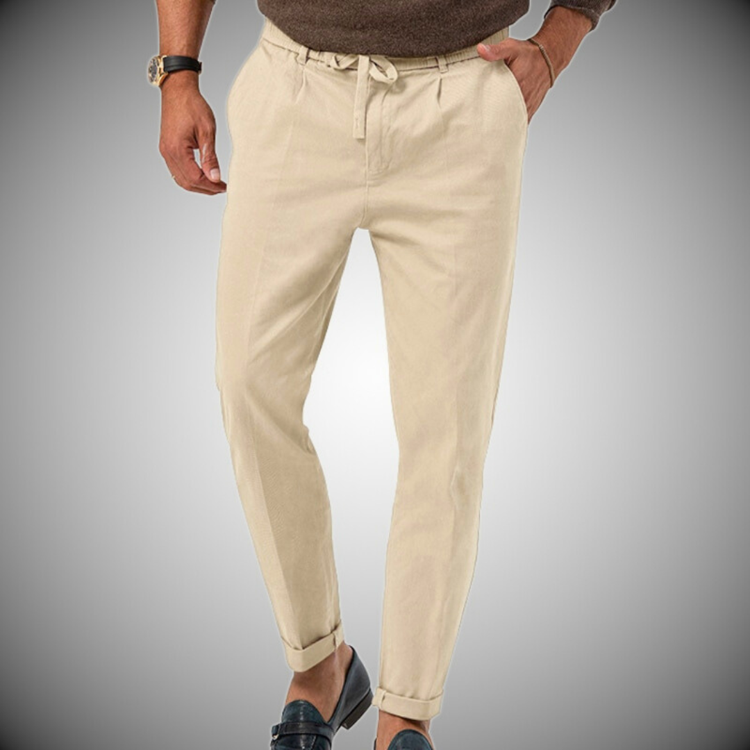 Pantalones Hombre Lino Elegantes