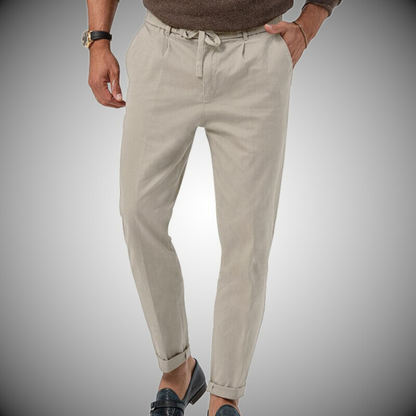 Pantalones Hombre Lino Elegantes