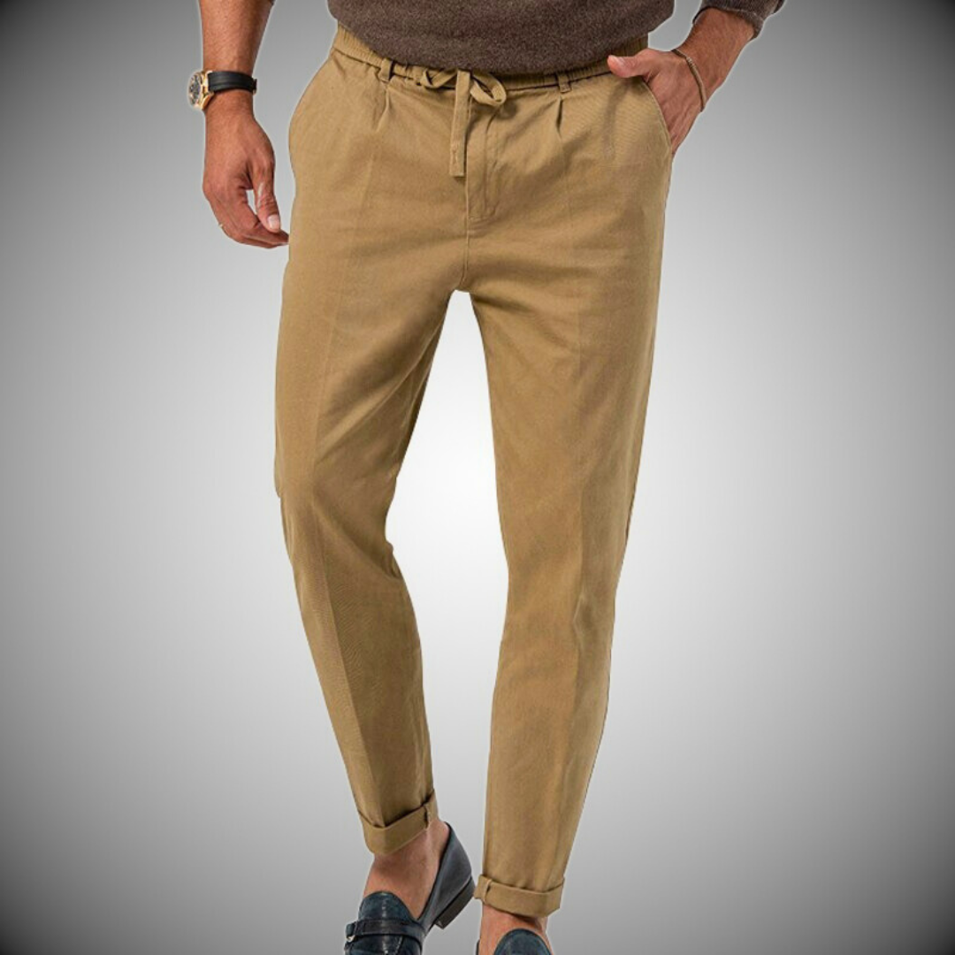 Pantalones Hombre Lino Elegantes
