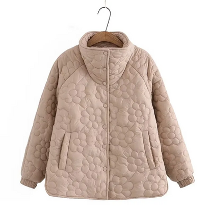 Abrigo Invierno Mujer Floral Elegante - Vestiria