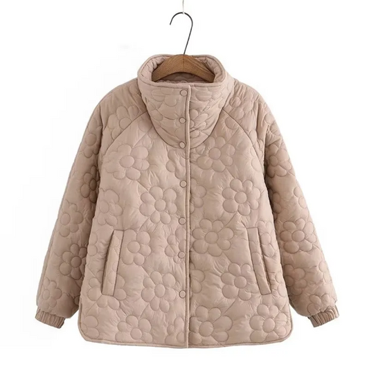 Abrigo Invierno Mujer Floral Elegante - Vestiria