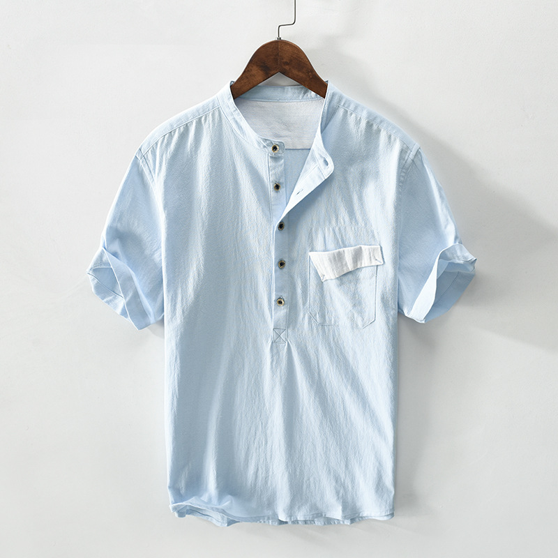 Camiseta Lino Elegante Hombre