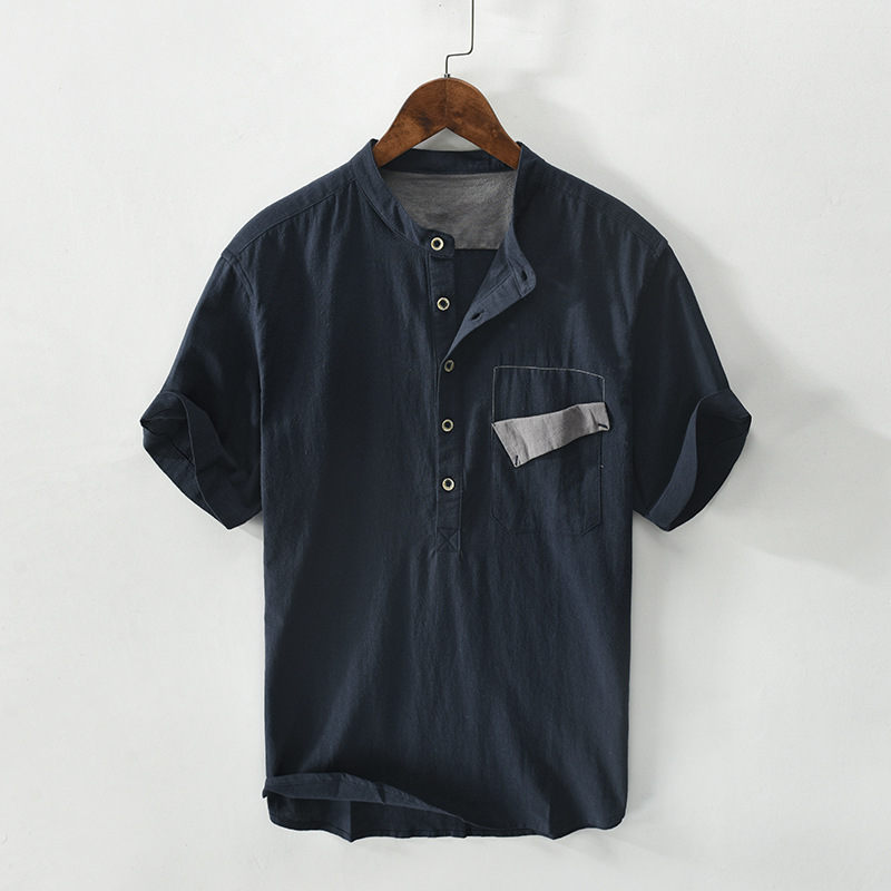 Camiseta Lino Elegante Hombre