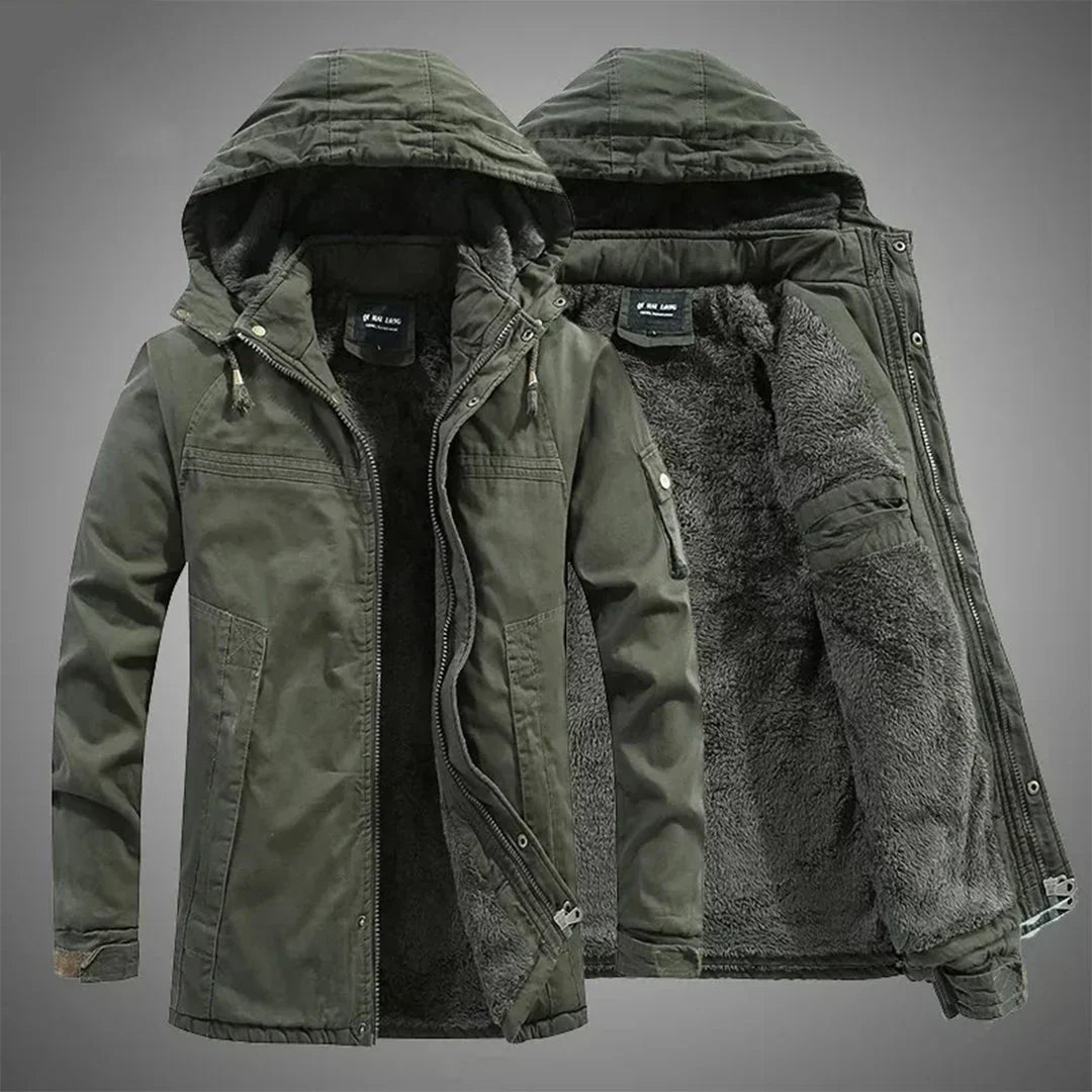 Chaqueta polar hombre abrigada y resistente