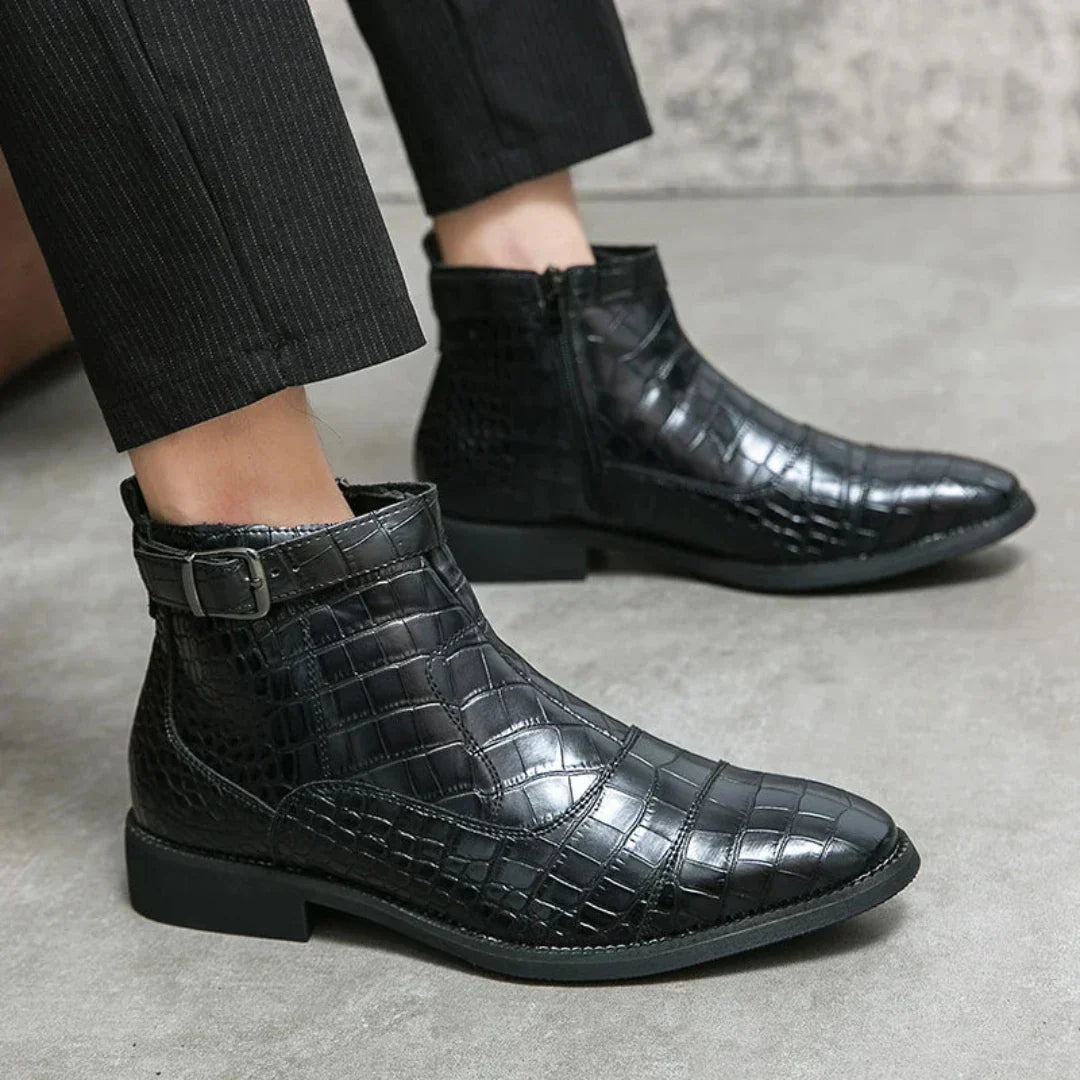 Botas Chelsea de Cuero Hombre Estilo Clásico