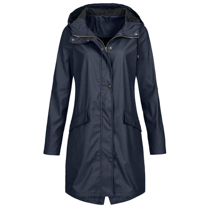Chaqueta Mujer Impermeable Con Capucha Ajustable - Vestiria