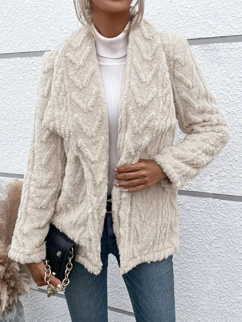 Chaqueta de mujer abrigo suave y cálido - Vestiria