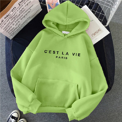 Sudadera grande con capucha mujer colores brillantes