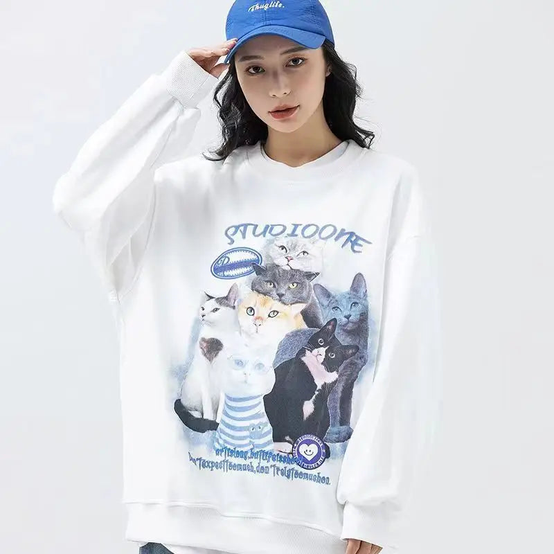 Sudadera Gato Confortable Algodón - Vestiria