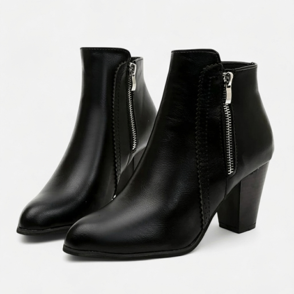 Botas Mujer Tacón Alto y Ancho