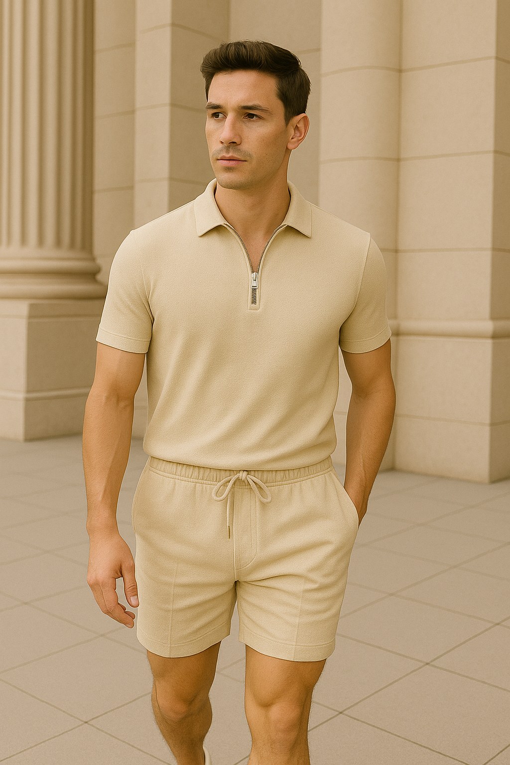 Conjunto Verano Hombre: Camiseta + Pantalón Corto Deportivo