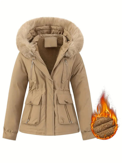 Chaqueta Invierno Mujer Piel Ajustable