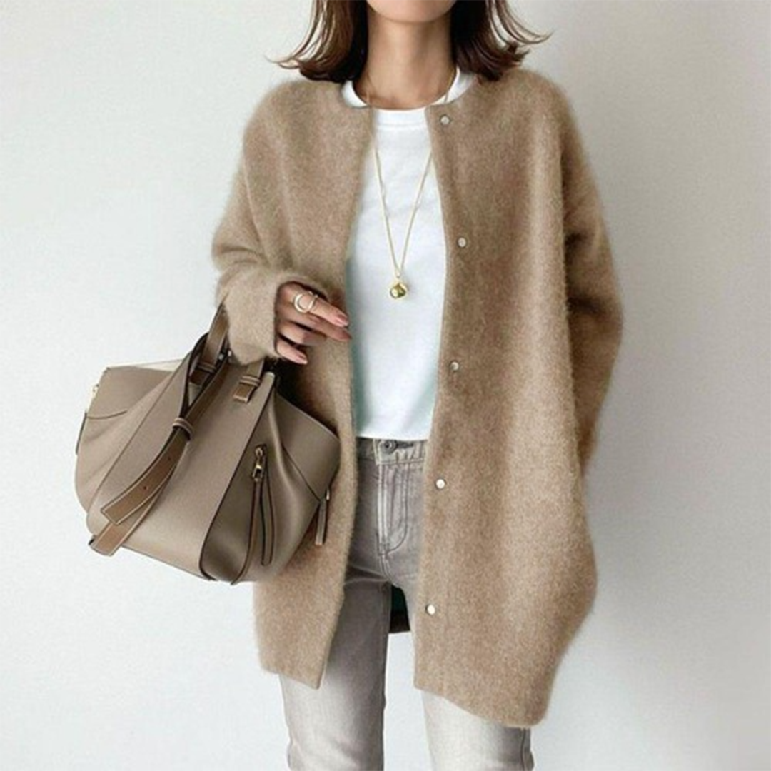 Cárdigan Mujer Abultado Invierno Suave - Vestiria