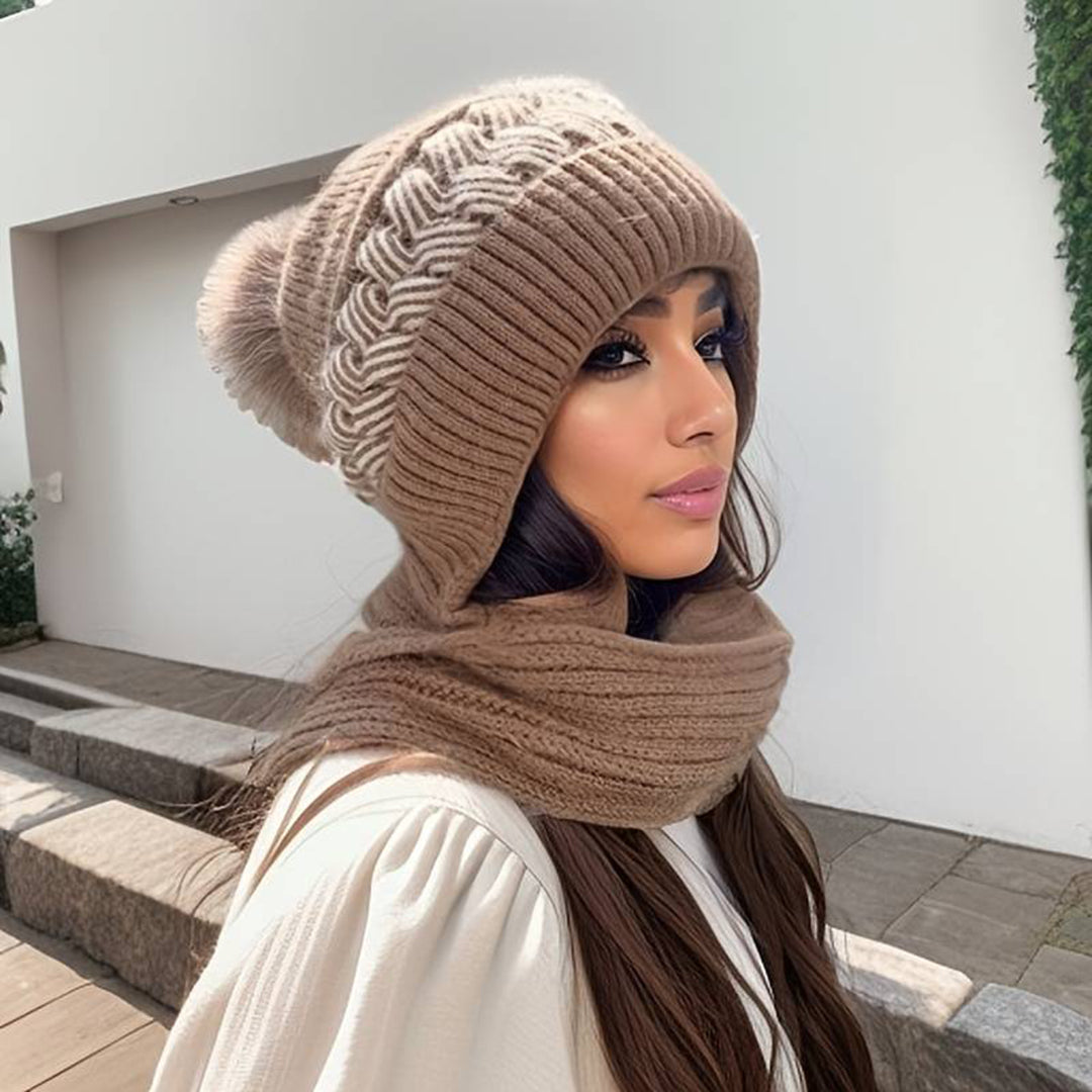 Gorro y Bufanda Mujer Invierno Acogedora