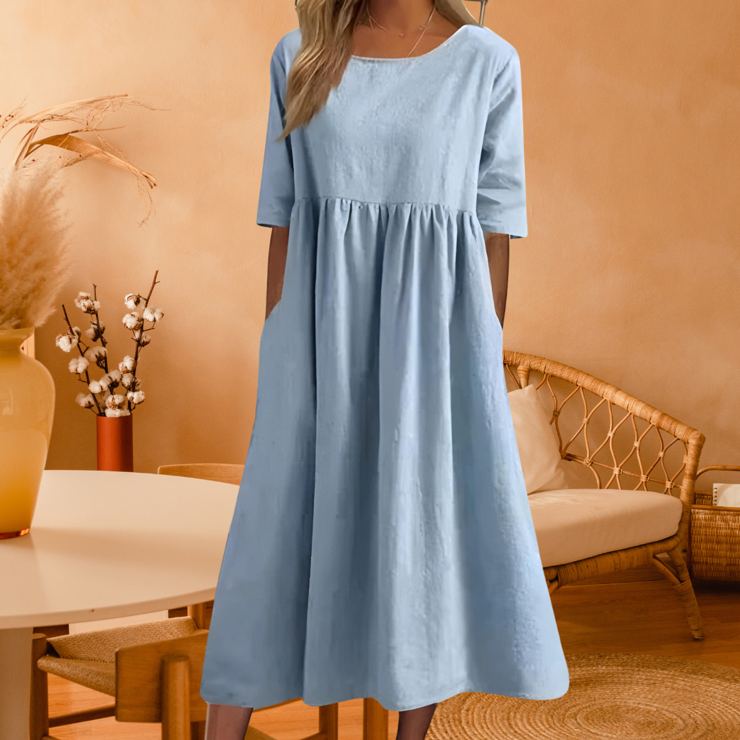 Vestido maxi ligero de playa