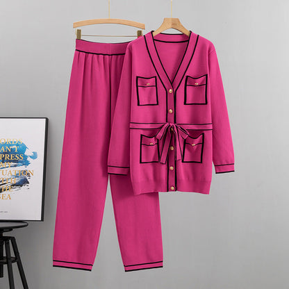 Chaquetón y Pantalón Elegante Mujer