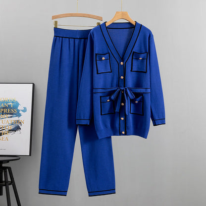 Chaquetón y Pantalón Elegante Mujer