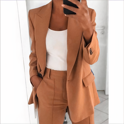 Traje Mujer Chic Pantalón Blazer Moderno