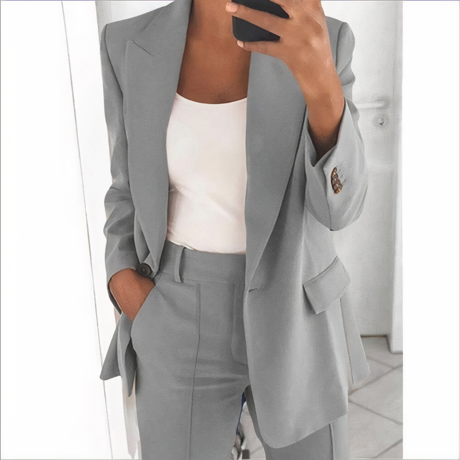 Traje Mujer Chic Pantalón Blazer Moderno
