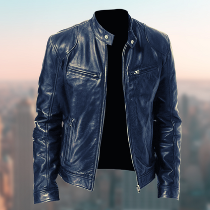 Chaqueta Cuero Mujer Invierno Abierto