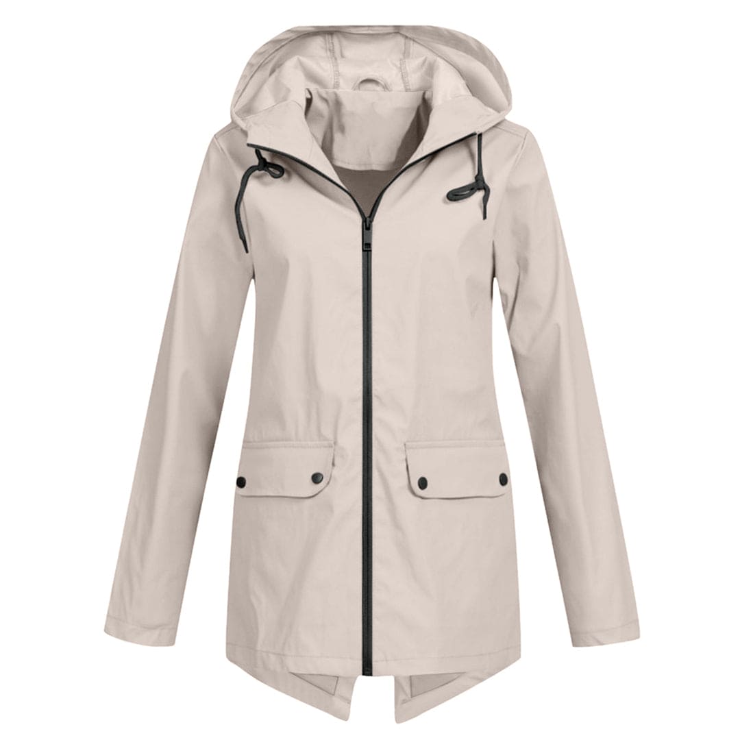 Chaqueta mujer impermeable ligera con capucha - Vestiria