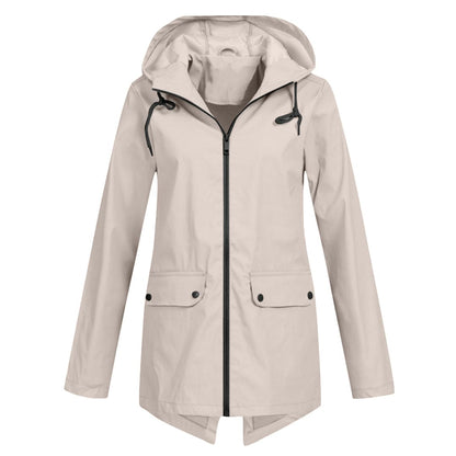 Chaqueta mujer impermeable ligera con capucha - Vestiria
