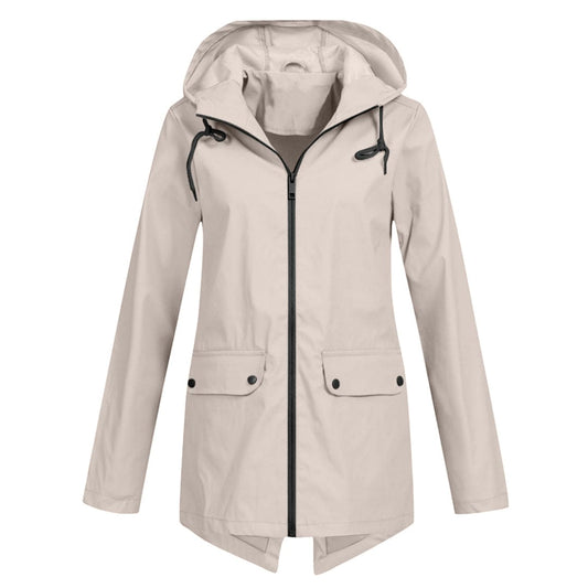 Chaqueta mujer impermeable ligera con capucha - Vestiria